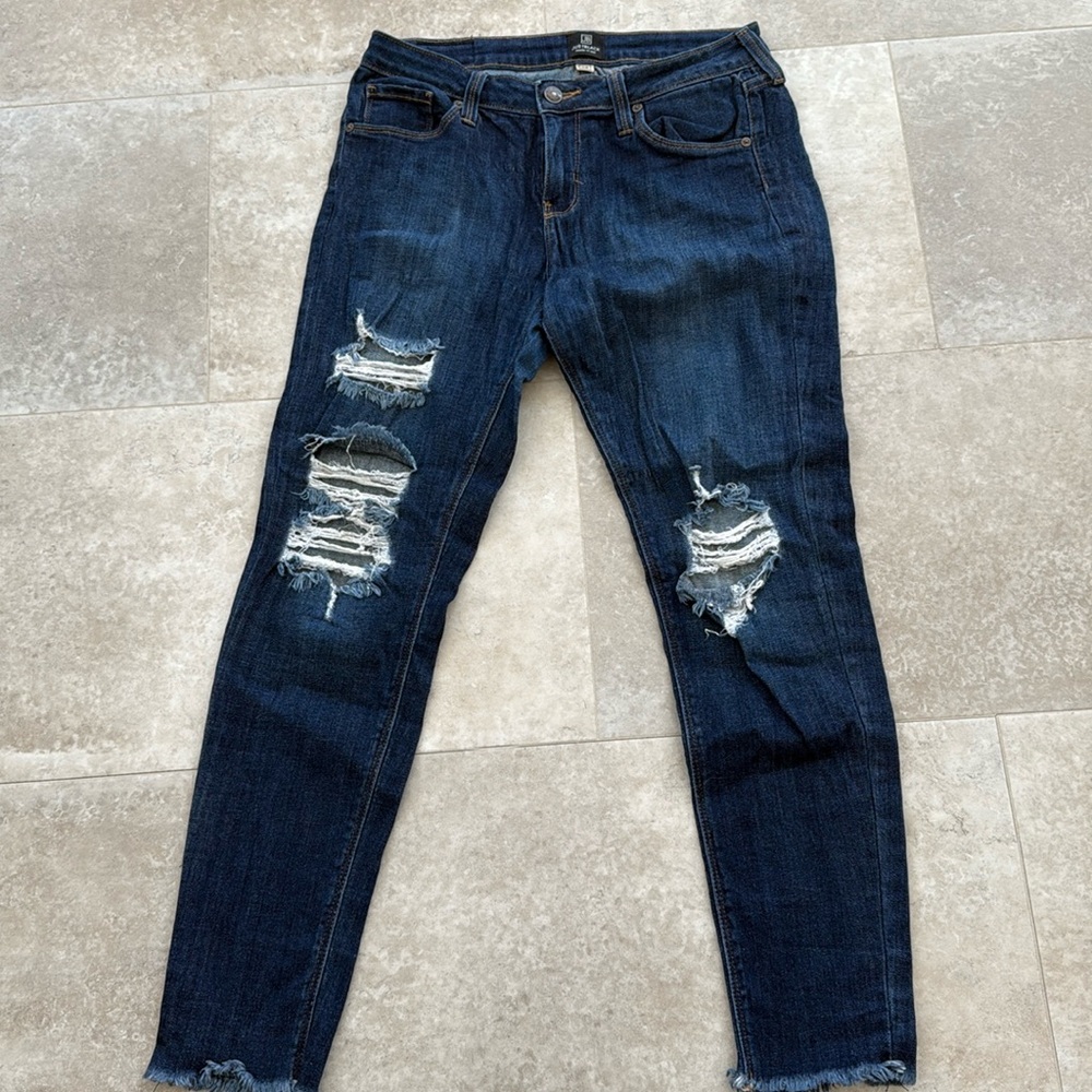 Just Black -Denim  dark blue ripped size 29